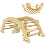 TRUUSK Montessori Klimrek Indoor - Houten Klimboog 2-in-1 -, Verzenden, Nieuw