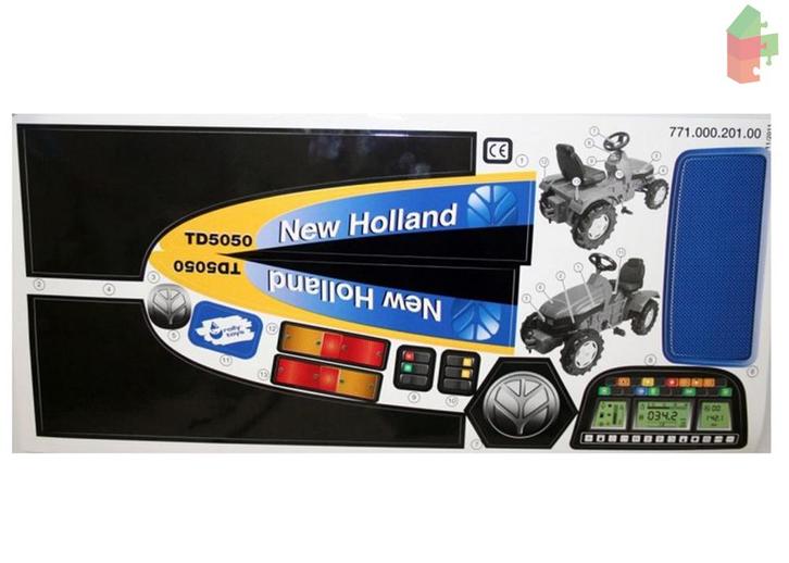 Stickervel New Holland TD5050 (Rolly Toys Sticker set), Kinderen en Baby's, Speelgoed | Buiten | Voertuigen en Loopfietsen, Overige typen