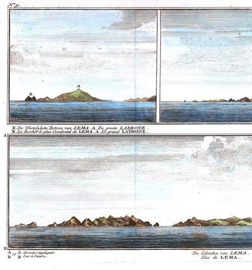 China - Wanshan-archipel, Lema-eilanden; G. Anson / I., Boeken, Atlassen en Landkaarten