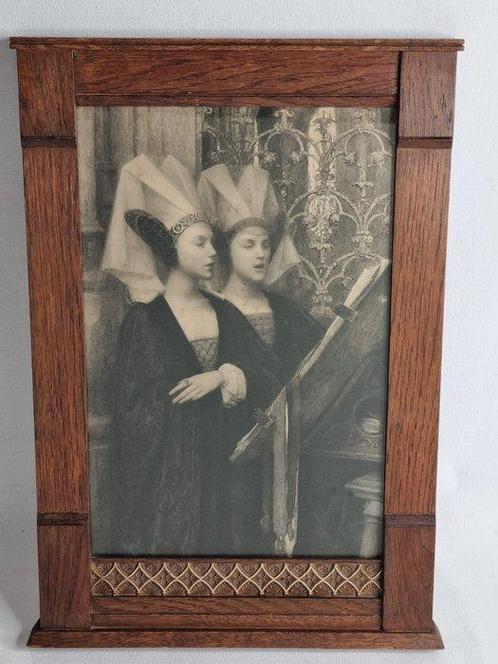 Wanddecoratie - Illustratie Edgar Maxence, Le livre de paix,, Antiek en Kunst, Curiosa en Brocante
