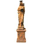 Maria met kind - op sokkel - steen - 120 cm - oxide, Ophalen of Verzenden, Nieuw