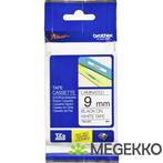 Brother TZ-221 9mm - black on white - laminated8m, Verzenden, Nieuw