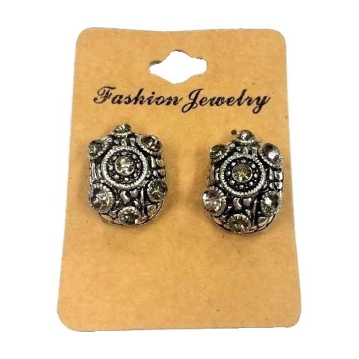 Fako Bijoux - Clip Oorbellen - Halfrond Kristal -, Sieraden, Tassen en Uiterlijk, Oorbellen, Verzenden