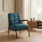 Leren fauteuil Ahead - Toledo Turquoise (blauw), Bohemian, Eigentijds, Industrieel, Klassiek, Modern, Retro, Romantisch, Scandinavisch, Vintage