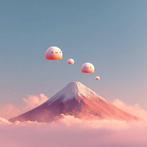 Hana Noé - Cute Mochis Floating, Antiek en Kunst