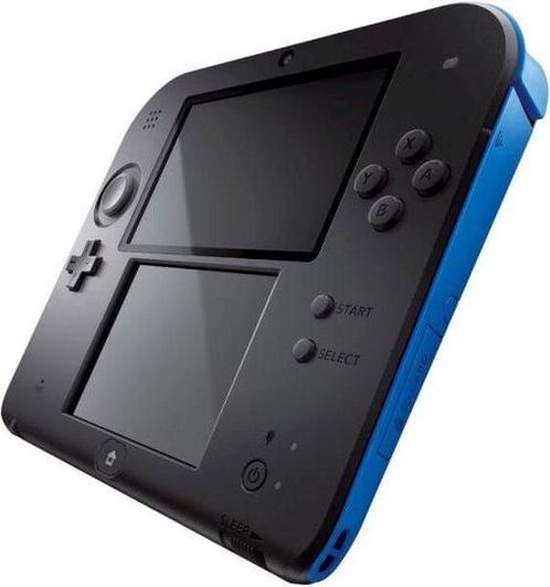 Nintendo 2DS Zwart/Blauw (Nette Staat & Zeer Mooie Schermen), Spelcomputers en Games, Spelcomputers | Nintendo 2DS en 3DS, Zo goed als nieuw