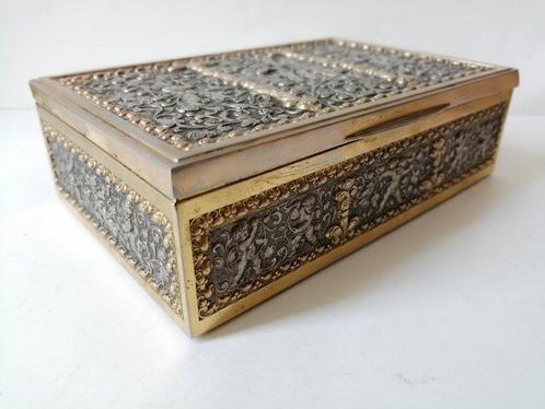 Erhard & Söhne - Doos - Messing, zilverkleurig, Antiek en Kunst, Curiosa en Brocante