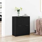 vidaXL Dressoir Zwart 60 x 30 x 70 cm Bewerkt hout, Huis en Inrichting, Kasten | Dressoirs, Verzenden, Nieuw, Overige houtsoorten