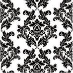 Maki - Lunch servetten - White & Black Wallpaper, Huis en Inrichting, Nieuw