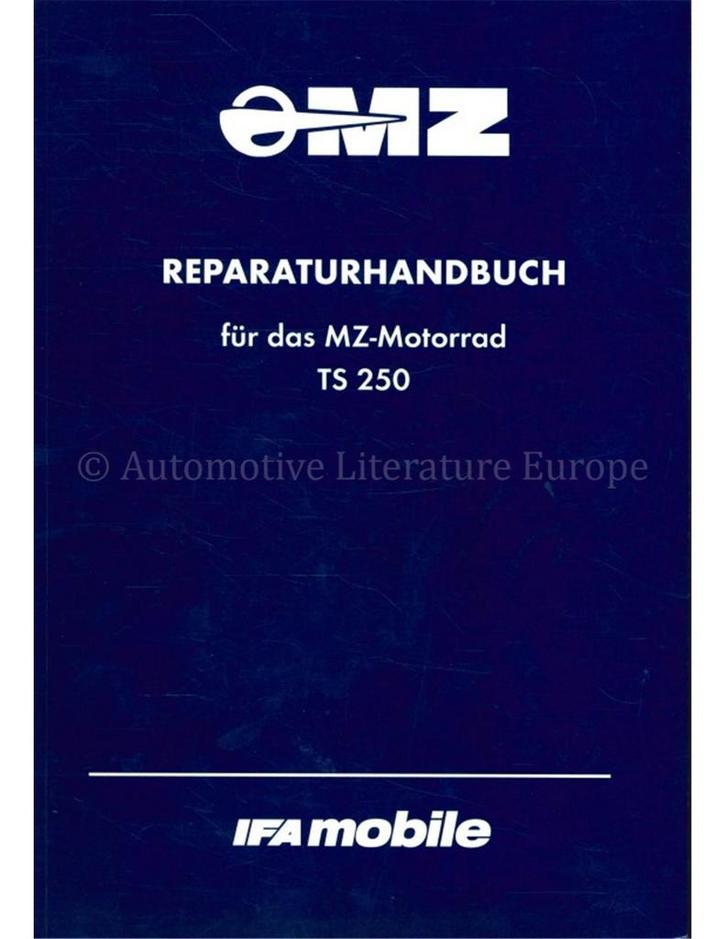 1998 MZ TS 250 WERKPLAATSHANDBOEK DUITS, Auto diversen, Handleidingen en Instructieboekjes