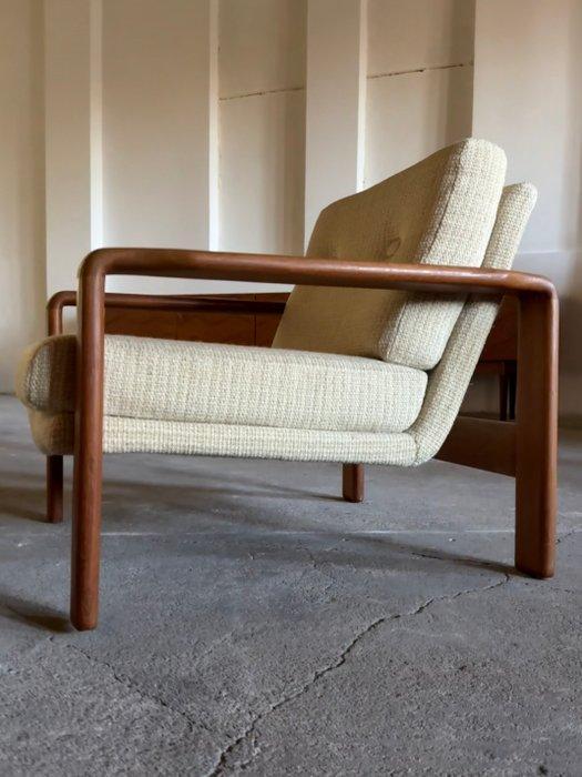 Wilhelm Knoll - Fauteuil - Teak, Wol, Antiek en Kunst, Antiek | Meubels | Stoelen en Banken