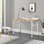 Eettafel bureau 120x60x75 - 76,4 cm opvouwbaar verstelbaar b, Huis en Inrichting, Bureaus, Verzenden, Nieuw