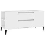 Tv-meubel 102x44,5x50 cm bewerkt hout wit, Nieuw, Verzenden