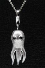 Zilveren Octopus mat hanger en/of bedel, Sieraden, Tassen en Uiterlijk, Verzenden, Nieuw