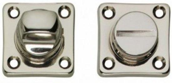 Intersteel - Rozet met toilet-/badkamersluiting - Glanzend, Doe-het-zelf en Verbouw, Sanitair, Verzenden