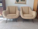 Minotti - Gigi Radice - Fauteuil (2) - Hout, Antiek en Kunst, Antiek | Meubels | Stoelen en Banken