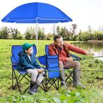 2dekans | Coast 2-Zits Campingstoel - Met Parasol en Koeltas, Tuin en Terras, Parasols, Ophalen of Verzenden, Zo goed als nieuw