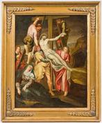 Gillis Mostaert (1528-1598), Werkplaats van - The Descent, Antiek en Kunst