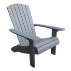 Adirondack Stoel Grijs Kunststof Polywood Garden Interiors, Tuin en Terras, Verzenden, Nieuw