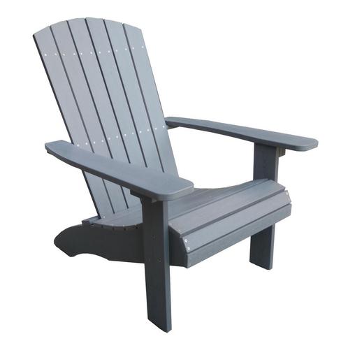 Adirondack Stoel Grijs Kunststof Polywood Garden Interiors, Tuin en Terras, Tuinstoelen, Verzenden