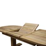 Ovaal uitschuifbare diningtafel 160-210x90xH77 cm teak, Tuin en Terras, Ophalen of Verzenden, Nieuw, Teakhout