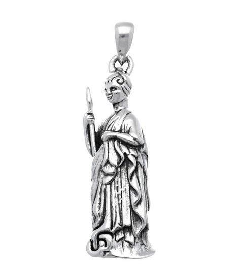 Zilveren Griekse godin Athena - Minerva kettinghanger, Sieraden, Tassen en Uiterlijk, Kettinghangers, Verzenden