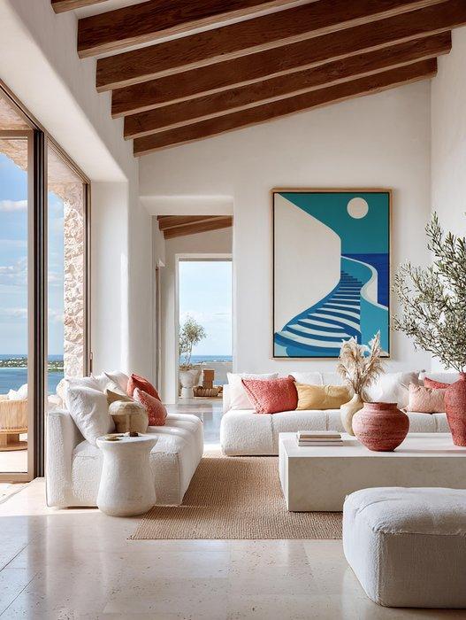 Nelson F. León - Luz Blanca sobre el Mar XL- (NO Reserve), Antiek en Kunst, Kunst | Schilderijen | Modern