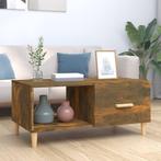 vidaXL Salontafel 89,5x50x40 cm bewerkt hout gerookt, 50 tot 100 cm, Verzenden, Nieuw, 50 tot 100 cm