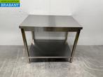RVS Werktafel met onderschap 100 x 70 x 88.5 cm Horeca, Ophalen of Verzenden, Gebruikt