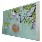 Ksavera - Japanese wisteria J359 - XXL triptych