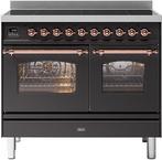 Ilve PDI106NE3/MG inductie fornuis - mat grafiet - 100 cm. b, Witgoed en Apparatuur, Fornuizen, Nieuw, 60 cm of meer, 5 kookzones of meer