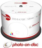 Primeon DVD-R 4.7 GB Inkjet Printable 50 stuks, Verzenden, Nieuw