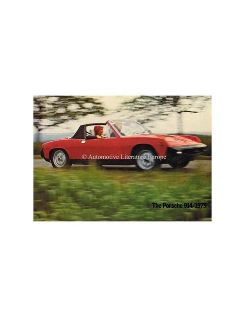 1975 PORSCHE 914 BROCHURE ENGELS, Boeken, Auto's | Folders en Tijdschriften, Porsche
