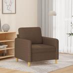 vidaXL Fauteuil 60 cm stof bruin, Huis en Inrichting, Banken | Bankstellen, Eenpersoons, Verzenden, Nieuw, Minder dan 150 cm