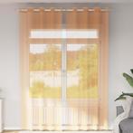vidaXL Gordijnen voile met doorvoertules 2 st 140x260 cm, Huis en Inrichting, Stoffering | Gordijnen en Lamellen, Verzenden, Nieuw