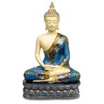 Thaise Boeddha Beeld Handreiking Aarde Polyresin Wit - 20 x, Verzamelen, Beelden en Beeldjes, Nieuw, Verzenden
