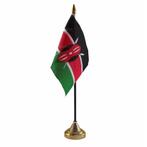 Kenia versiering tafelvlag 10 x 15 cm - Kenia versiering, Nieuw, Ophalen of Verzenden