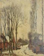 Frans Deutmann (1867-1915) - Dorfstraße im Winter, Antiek en Kunst