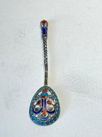 Gustave Klingert(GK) - Lepel - zilver en cloisonné email -
