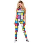80s Disco Rubiks Cube Jumpsuit Dames, Ophalen of Verzenden, Nieuw