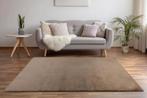 Fluffy Vloerkleed | Dolce | Effen | Taupe | 80x150 cm, Huis en Inrichting, Stoffering | Tapijten en Kleden, Verzenden, Nieuw