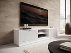 Meubella TV-Meubel Tavares wit goud 180 cm, Overige materialen, Verzenden, 150 tot 200 cm, Nieuw