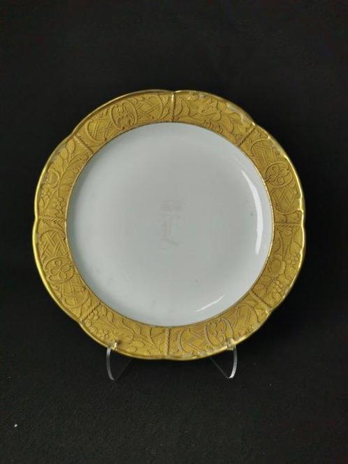 Meissen - Piatto da cena dorato - D. 21cm - 1.Wahl - XIX, Antiek en Kunst, Antiek | Glas en Kristal