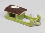 Houten slee Groen 4*10cm. / per stuk Houten slee 4*10cm., Hobby en Vrije tijd, Ophalen of Verzenden, Nieuw