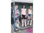 Nijdam Denim Rebel - Retro Rolschaatsen - Denimlook met gele, Verzenden, Nieuw