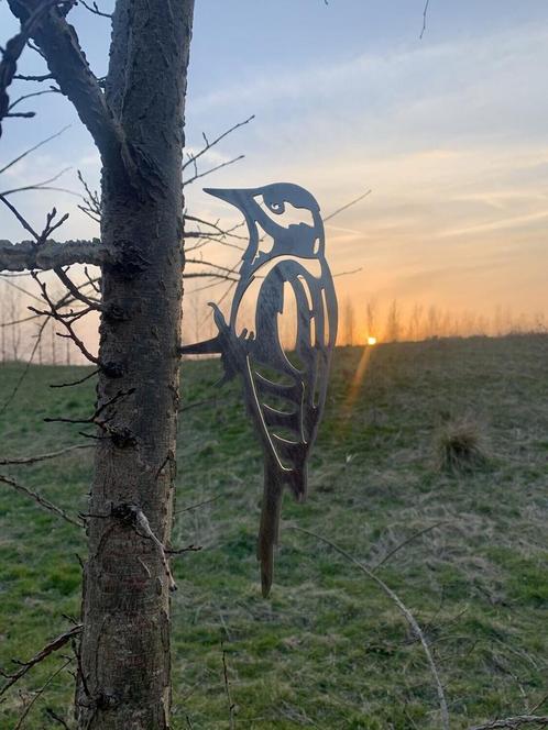 Vogelsilhouet specht - Huis en tuindecoratie - Buiten, Dieren en Toebehoren, Vogels | Toebehoren, Nieuw, Verzenden