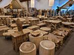 Unieke ronde boomstam salontafels | direct leverbaar!, 100 tot 150 cm, Overige houtsoorten, Rond, Nieuw