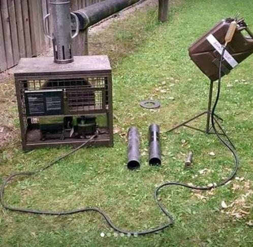 Nederlandse leger tentkachel tentheater - 75 x 45 x 75 cm, Verzamelen, Militaria | Algemeen, Overige soorten, Ophalen