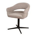 Eetkamerstoel met armleuning | Stof | Taupe | DS4U Mila, Huis en Inrichting, Stoelen, Ophalen of Verzenden, Nieuw