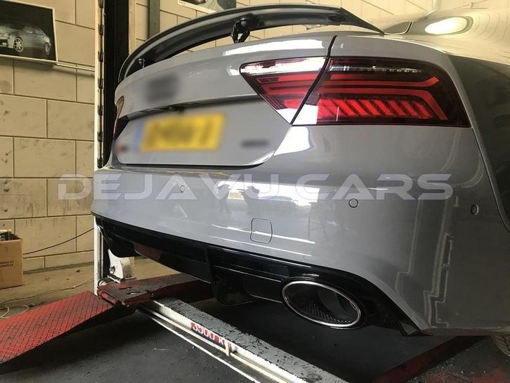 RS7 Look Diffuser + Uitlaat pijpen voor Audi A7 4G S line/S7, Auto diversen, Tuning en Styling, Ophalen of Verzenden